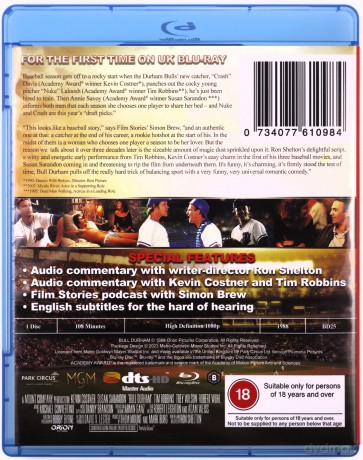 Bull Durham (Limited) [Blu-Ray]