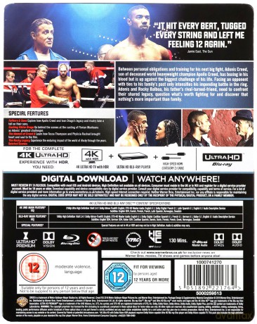 Creed II (steelbook) [Blu-Ray 4K]+[Blu-Ray]