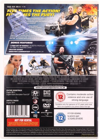 Fast and Furious 5 - Fast Five (Szybcy i wściekli 5) [DVD]