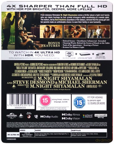 Knock At The Cabin (Pukając do drzwi) (steelbook) [Blu-Ray 4K]+[Bu-Ray]