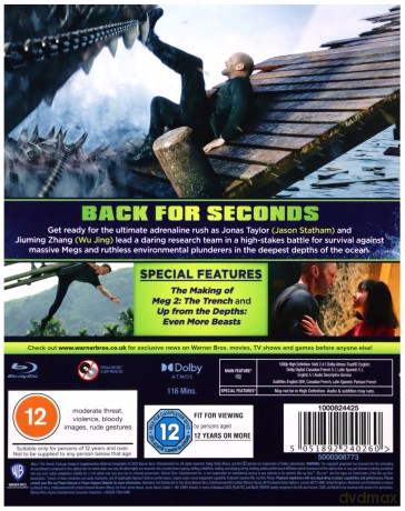 Meg 2 - The Trench (Meg 2: Głębia) [Blu-Ray]