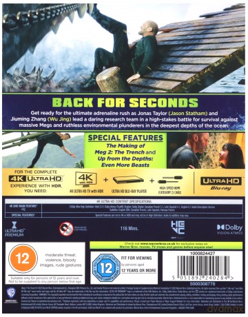 Meg 2 - The Trench (Meg 2: Głębia) [Blu-Ray 4K]