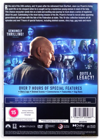 Star Trek - Picard Series 1 to 3 Complete Collection [10DVD]