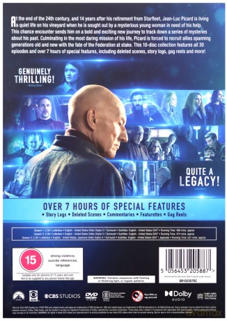 Star Trek - Picard Series 1 to 3 Complete Collection [10DVD]
