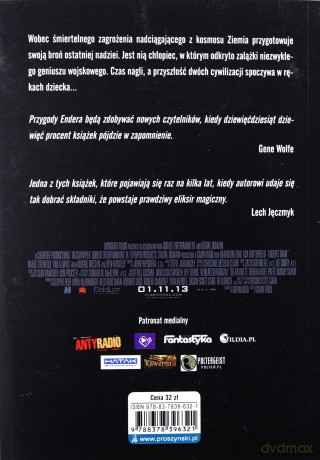 Gra Endera  -  Orson Scott Card (Okładka Filmowa) [KSIĄŻKA]