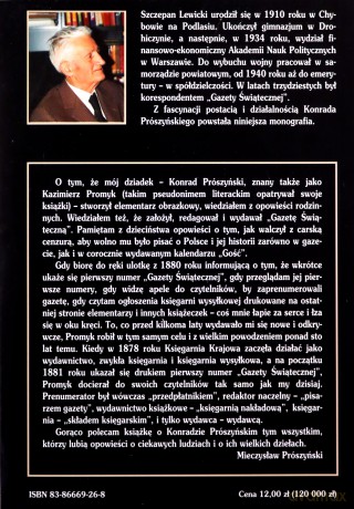 Konrad Prószyński (Kazimierz Promyk)  -  Szczepan Lewicki [KSIĄŻKA]