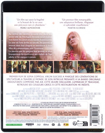 The Virgin Suicides (Przekleństwa niewinności) [Blu-Ray 4K]+[Blu-Ray]