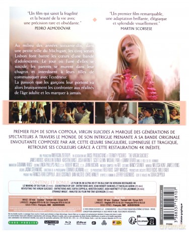 The Virgin Suicides (Przekleństwa niewinności) [Blu-Ray 4K]+[Blu-Ray]