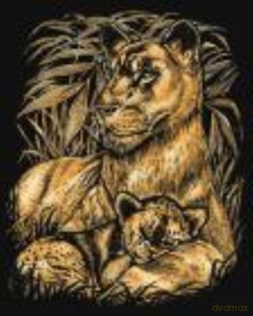 Artfoil Gold Lion and Cub 0603