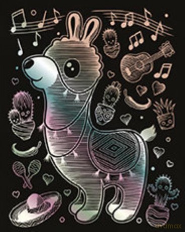 Artfoil Holographic Kawaii Llama 1819
