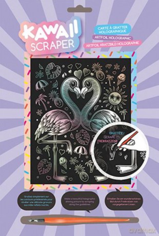 Artfoil Holographic Kawaii Pink Flamingo 1820