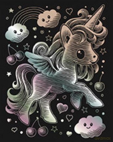 Artfoil Holographic Kawaii Unicor 1818