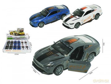 Auto metalowe 12cm światło, dźwięk 3 kolory K174B13 mix
