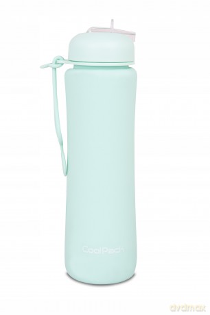 Bidon silikonowy 600ml Pump pastel powder mint Z14645