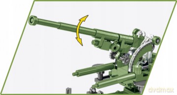 COBI 2294 Historical Collection WWII Francuskie działo przeciwlotnicze Canon de 90 mm Modele 1939 217 klocków [KLOCKI]