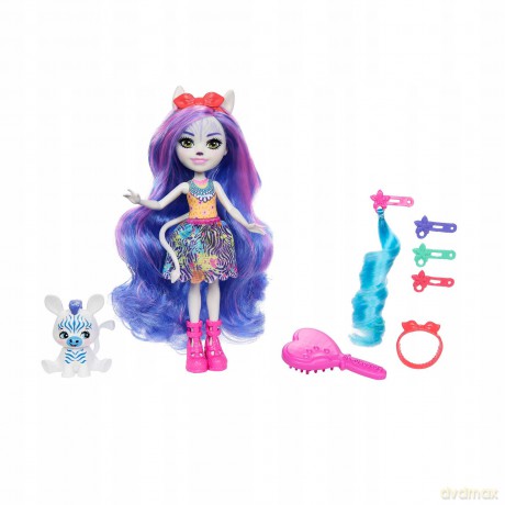 Enchantimals Lalka Zebra deluxe HNV28