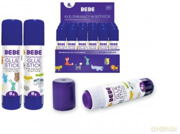 Klej w sztyfcie 8g znikający BEBE Interdruk 1 szt.