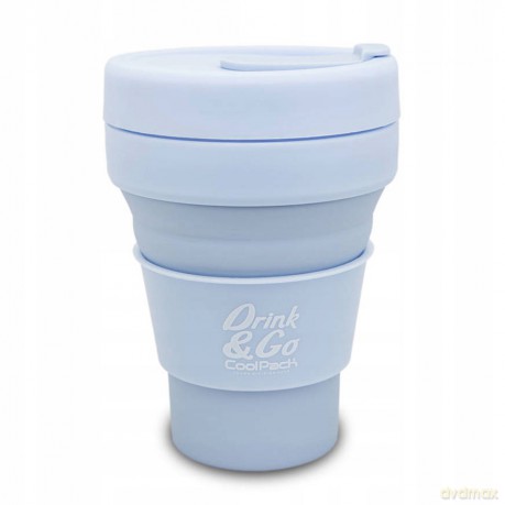 Kubek silikonowy 355ml pastel powder blue Z13646