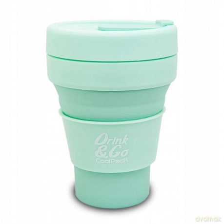 Kubek silikonowy 355ml pastel powder mint Z13645