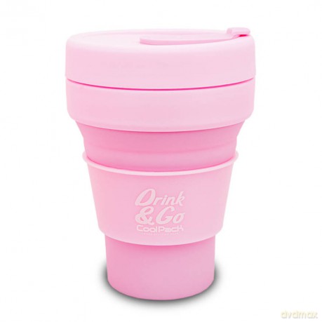 Kubek silikonowy 355ml pastel powder pink Z13647