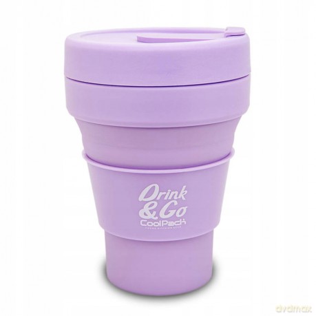 Kubek silikonowy 355ml pastel powder purple Z13648