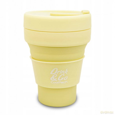 Kubek silikonowy 355ml pastel powder yellow Z13649