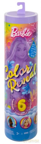 Lalka Barbie Color Reveal seria Galaktyczna Tęcza mix HJX61