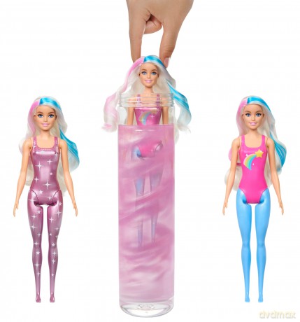 Lalka Barbie Color Reveal seria Galaktyczna Tęcza mix HJX61