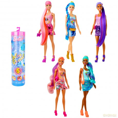 Lalka Barbie Color Reveal seria Totalny Dżins mix HJX55