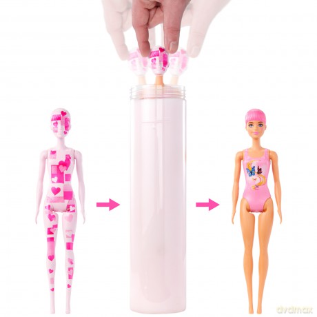 Lalka Barbie Color Reveal seria Totalny Dżins mix HJX55