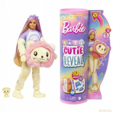 Lalka Barbie Cutie Reveal Lew Seria Słodkie stylizacje HKR06