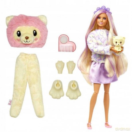 Lalka Barbie Cutie Reveal Lew Seria Słodkie stylizacje HKR06