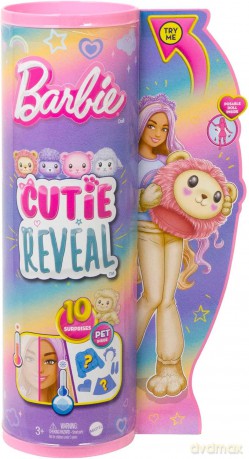 Lalka Barbie Cutie Reveal Lew Seria Słodkie stylizacje HKR06