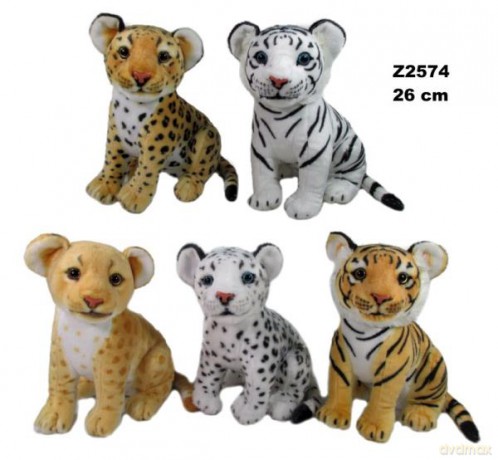 Maskotka Zwierzęta dzikie 5 wzorów 28cm 164230 mix