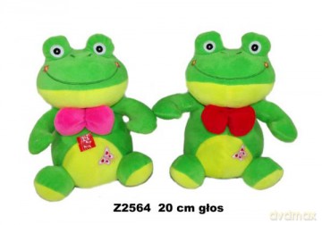 Maskotka Żaba z głosem 2 wzory 20cm 163941 mix