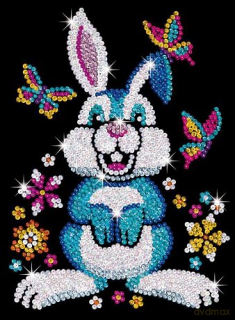 Obrazek z cekinów Królik 1603 Sequin Art Red Binky Bunny