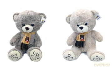 PROMO Maskotka miś z szalikiem 40cm 8826 2wz, mix