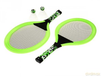 Rakietki do gry w badmintona + 2 lotki 558052 [SPORT]