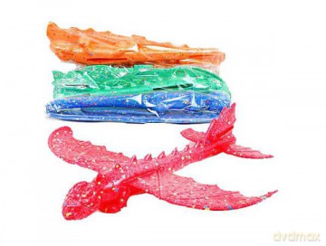 Samolot piankowy Dino 4 kolory mix