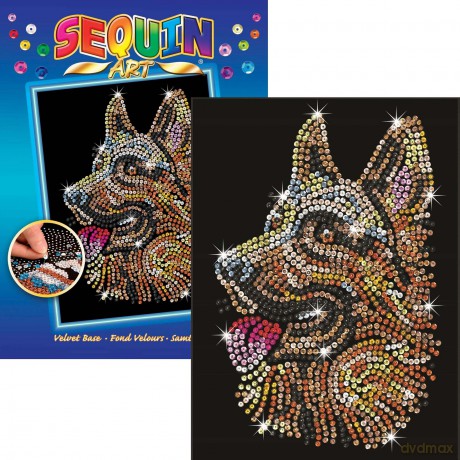 Sequin Art Blue German Shepherd 1807