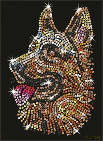 Sequin Art Blue German Shepherd 1807