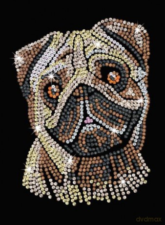 Sequin Art Blue Pug 1935
