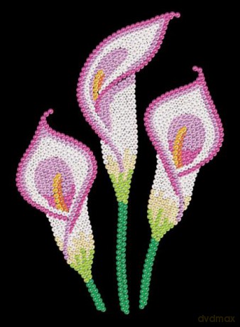 Sequin Art Purple Calla Lily 1938