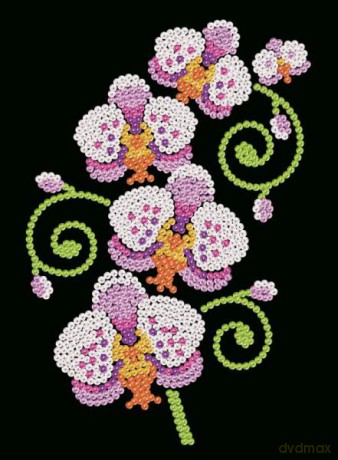 Sequin Art Purple Orchids 1939