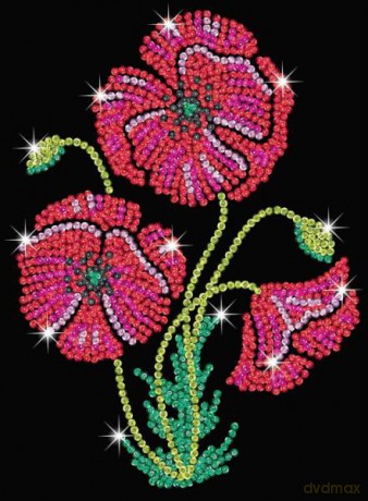Sequin Art Purple Poppies 1936