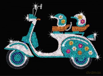 Sequin Art Purple Scooter 1957