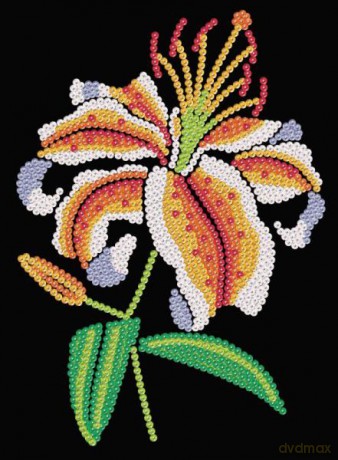 Sequin Art Purple Tiger Lily 1937
