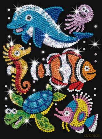 Sequin Art Red Aqua Buddies 0908