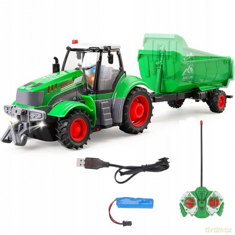 Traktor na radio z przyczepą 8785