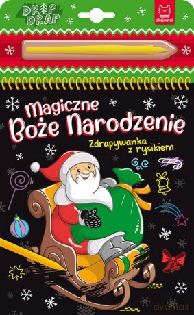 Zdrapywanka z rysikiem. Magiczne Boże Narodzenie. [KSIĄŻKA]